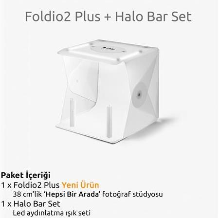 Orangemonkie Foldio2 Plus + Halo Barlar 38x38cm Ürün Çekim Çadırı